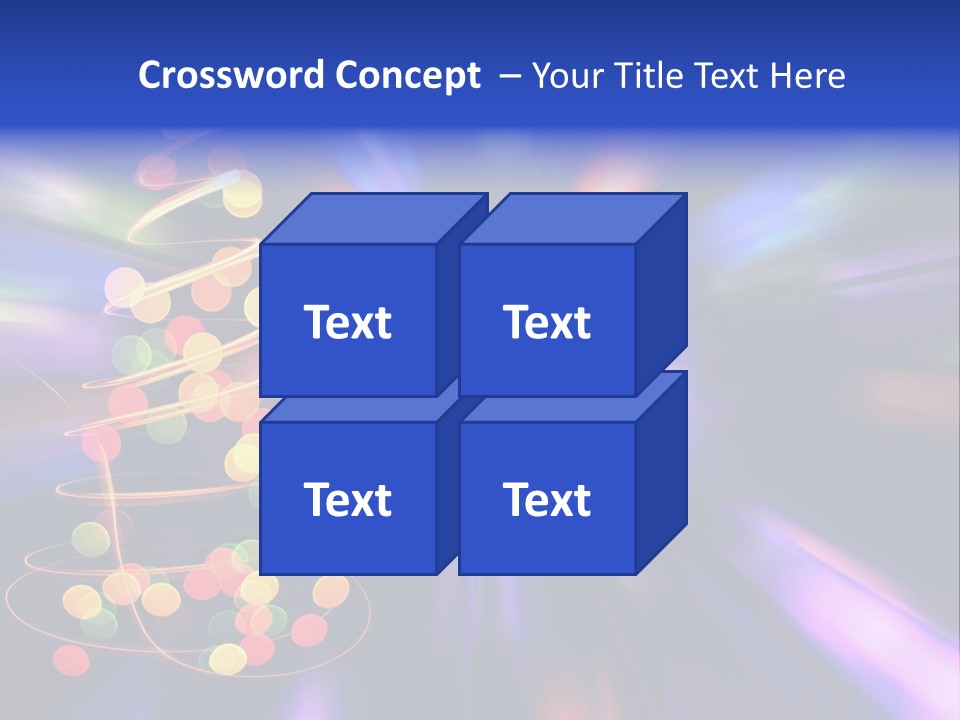 Christmas Card Home Sparkle PowerPoint Template