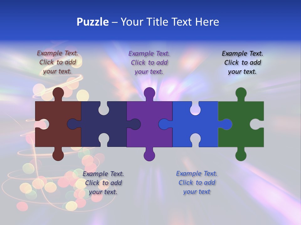 Christmas Card Home Sparkle PowerPoint Template