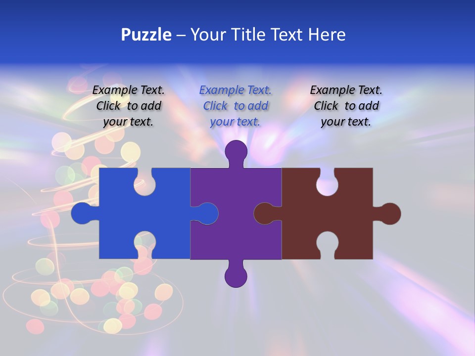 Christmas Card Home Sparkle PowerPoint Template