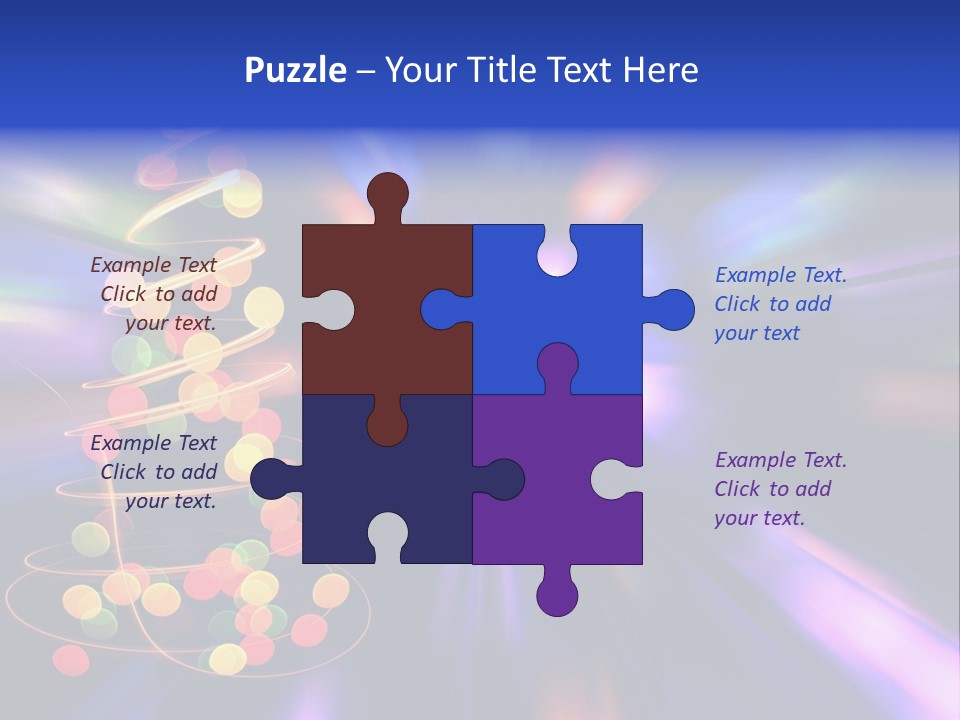 Christmas Card Home Sparkle PowerPoint Template