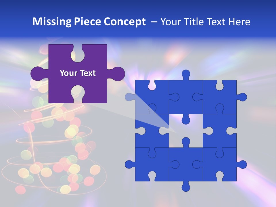 Christmas Card Home Sparkle PowerPoint Template