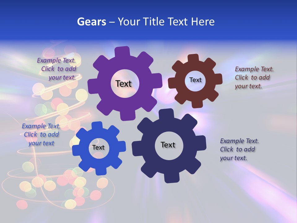 Christmas Card Home Sparkle PowerPoint Template