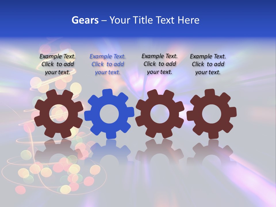 Christmas Card Home Sparkle PowerPoint Template