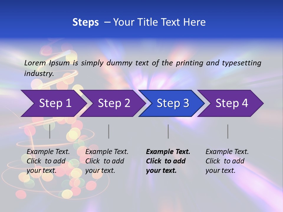 Christmas Card Home Sparkle PowerPoint Template