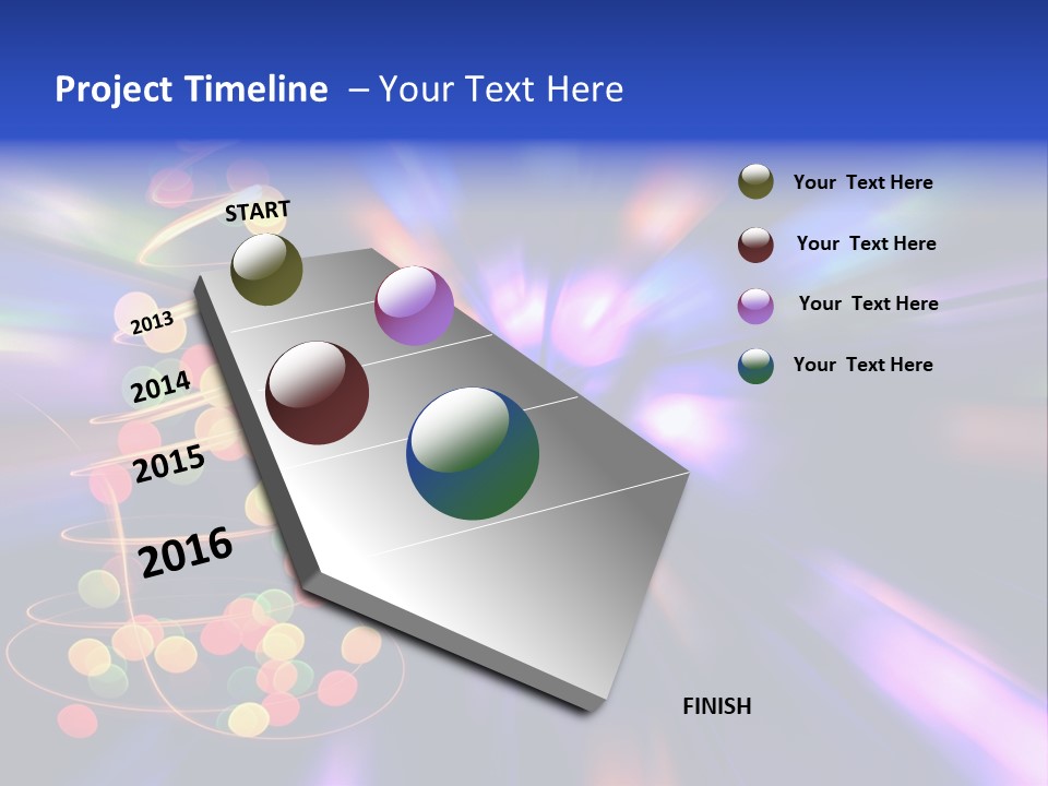 Christmas Card Home Sparkle PowerPoint Template