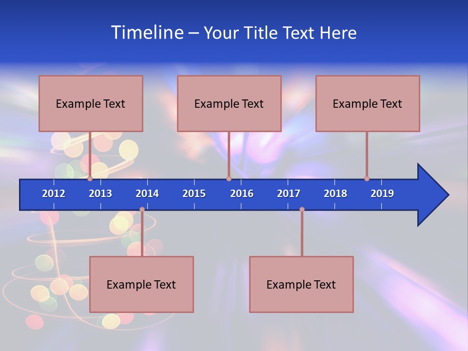 Christmas Card Home Sparkle PowerPoint Template