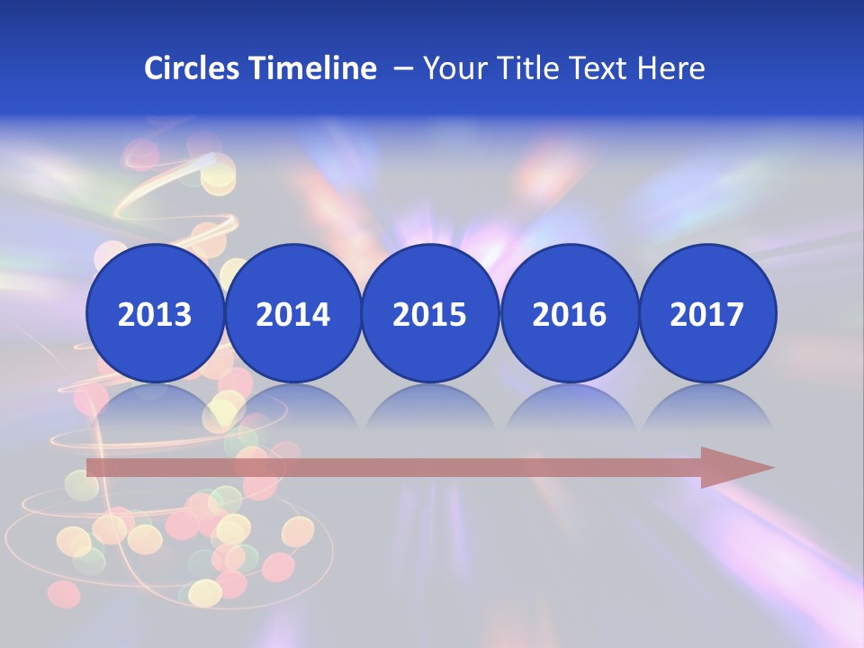 Christmas Card Home Sparkle PowerPoint Template