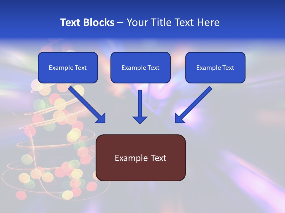 Christmas Card Home Sparkle PowerPoint Template