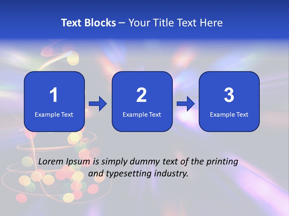 Christmas Card Home Sparkle PowerPoint Template