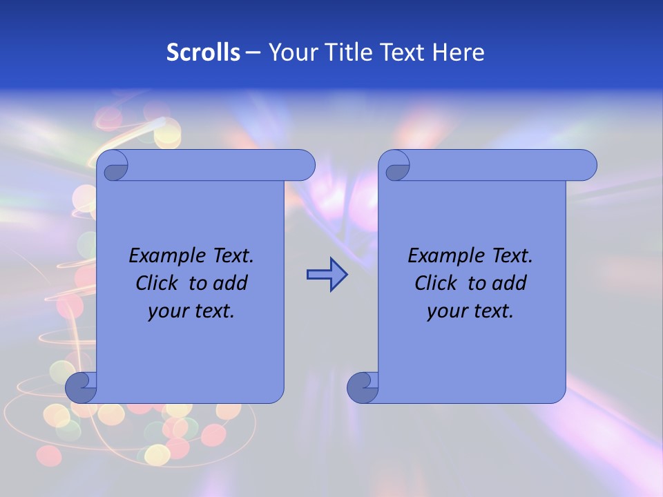 Christmas Card Home Sparkle PowerPoint Template