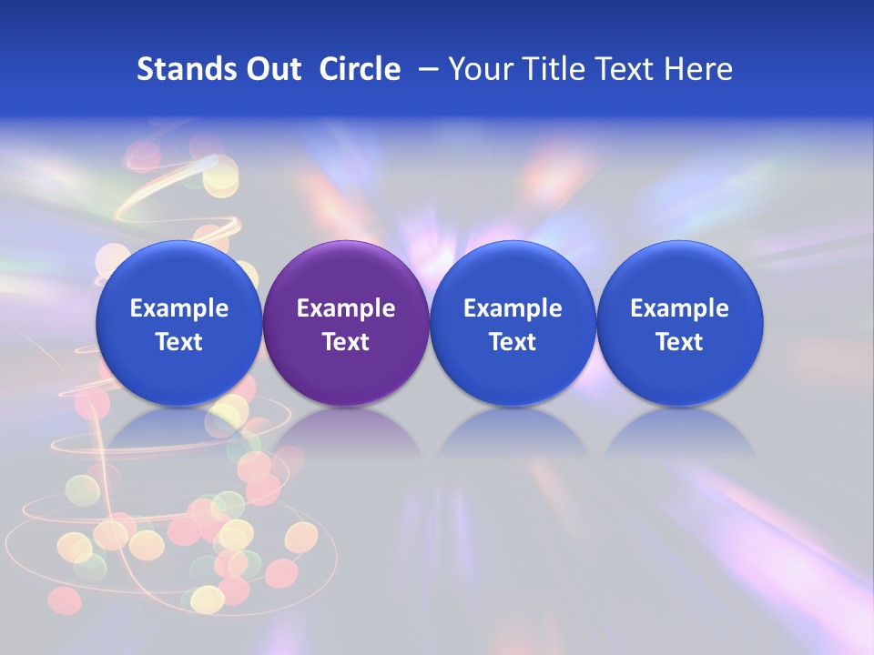 Christmas Card Home Sparkle PowerPoint Template