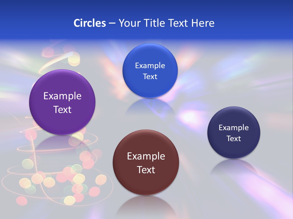 Christmas Card Home Sparkle PowerPoint Template