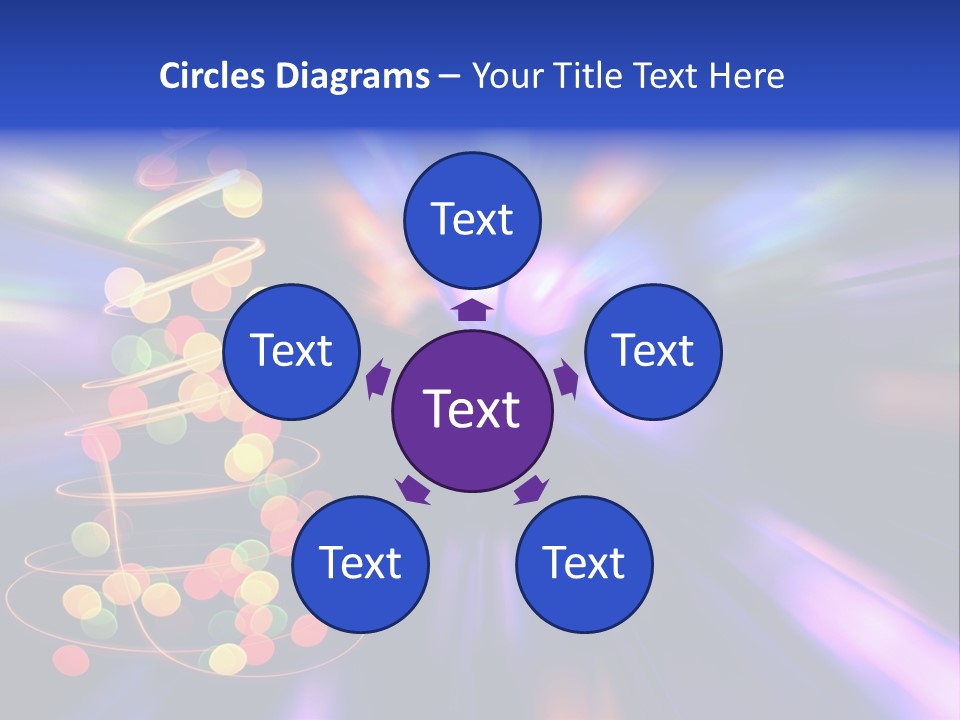 Christmas Card Home Sparkle PowerPoint Template