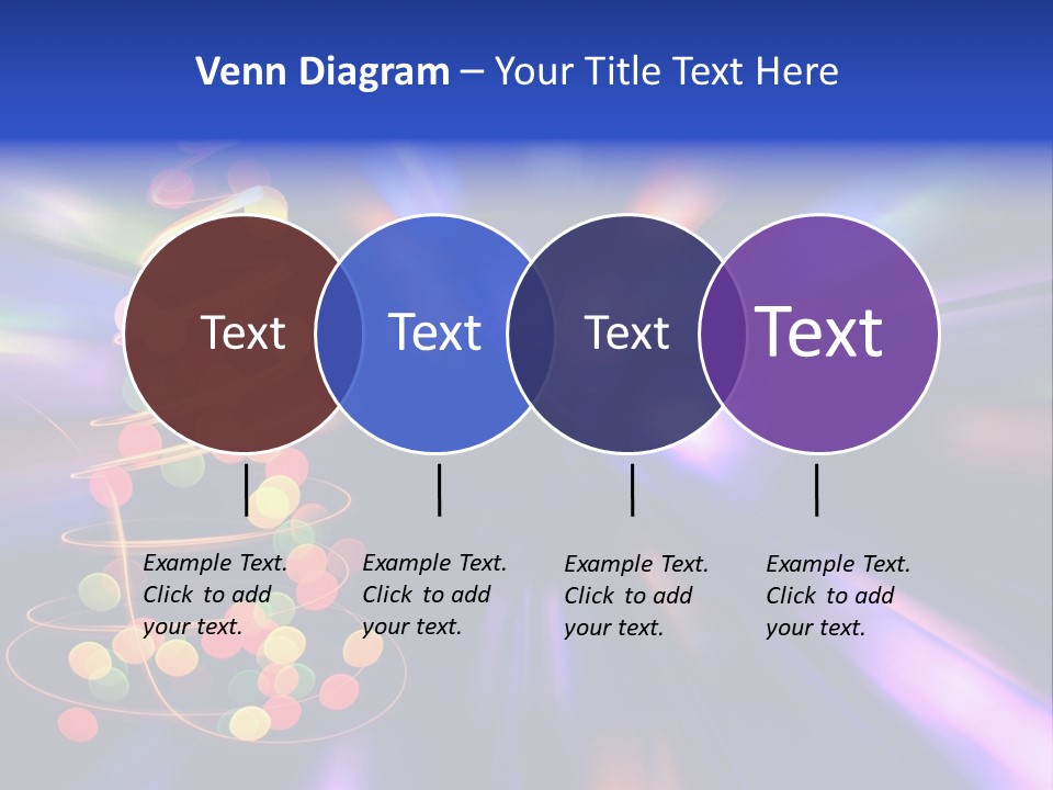 Christmas Card Home Sparkle PowerPoint Template