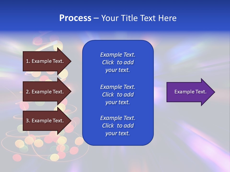 Christmas Card Home Sparkle PowerPoint Template