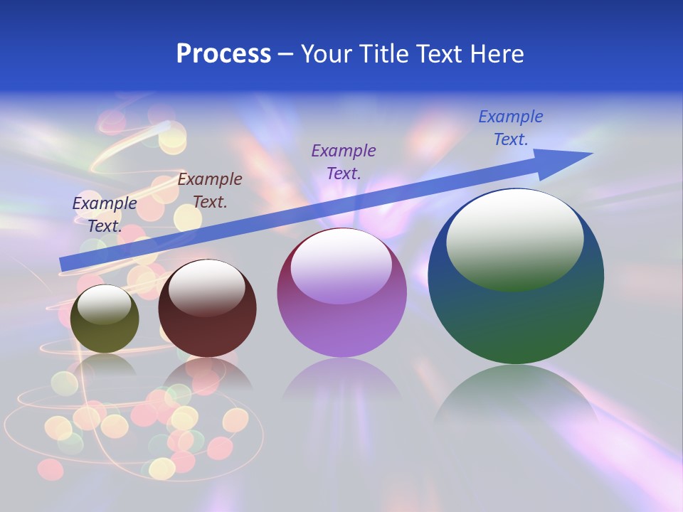 Christmas Card Home Sparkle PowerPoint Template