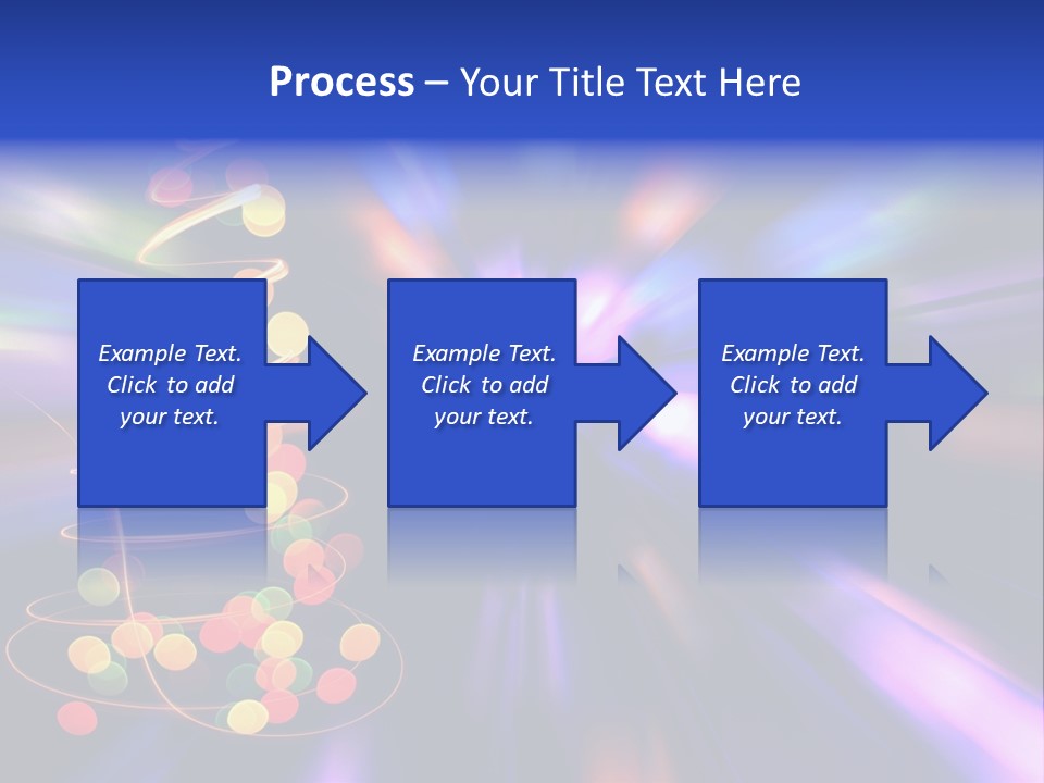 Christmas Card Home Sparkle PowerPoint Template