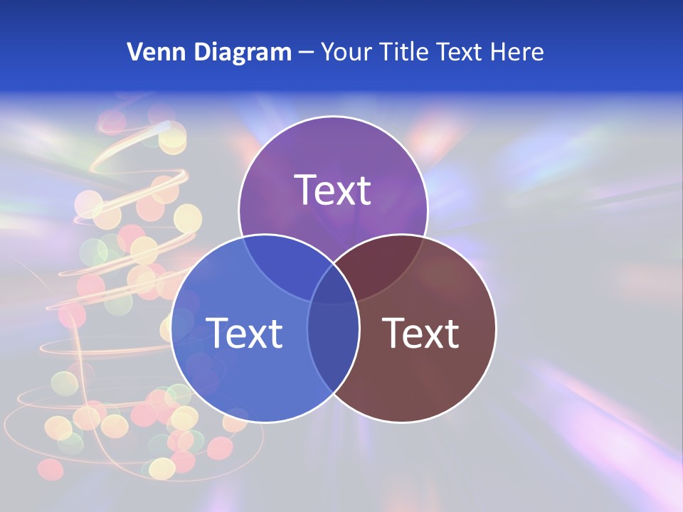 Christmas Card Home Sparkle PowerPoint Template