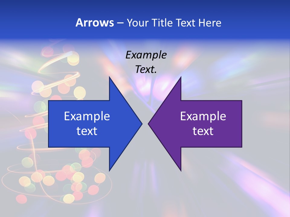 Christmas Card Home Sparkle PowerPoint Template