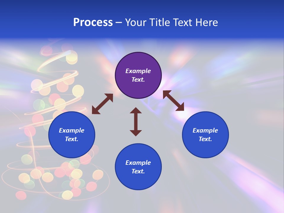 Christmas Card Home Sparkle PowerPoint Template