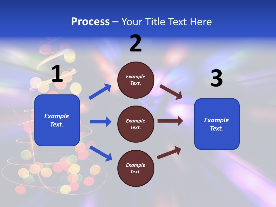 Christmas Card Home Sparkle PowerPoint Template