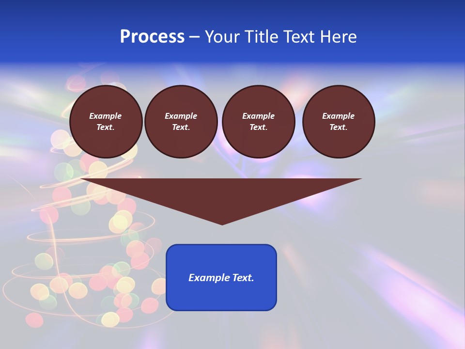 Christmas Card Home Sparkle PowerPoint Template