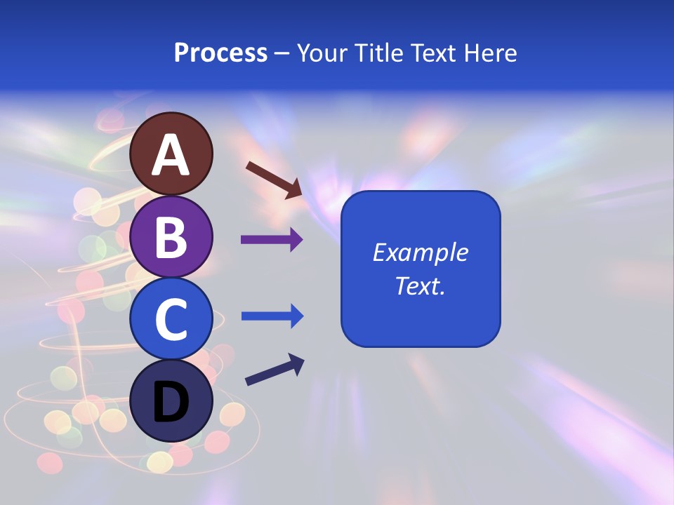 Christmas Card Home Sparkle PowerPoint Template