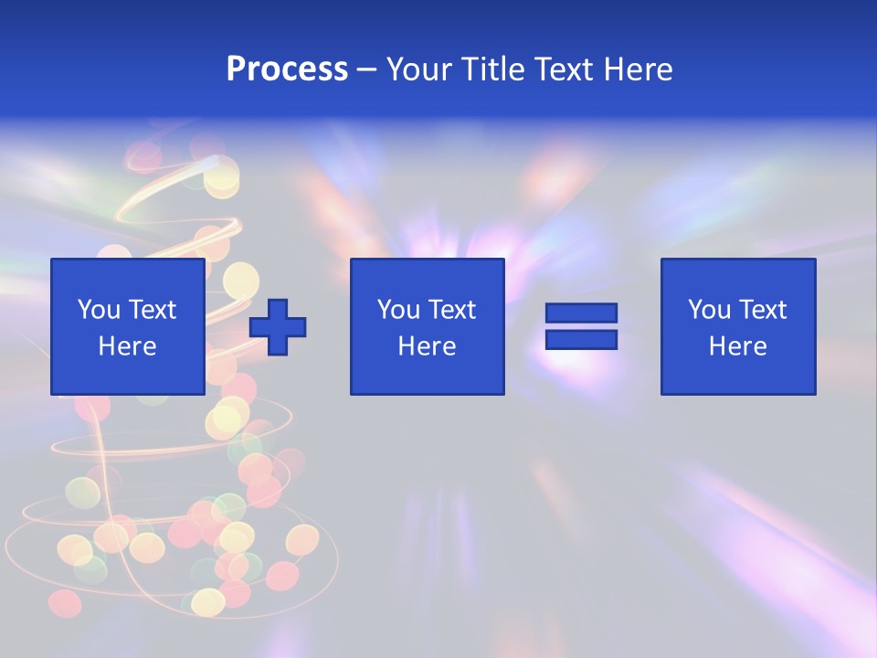 Christmas Card Home Sparkle PowerPoint Template
