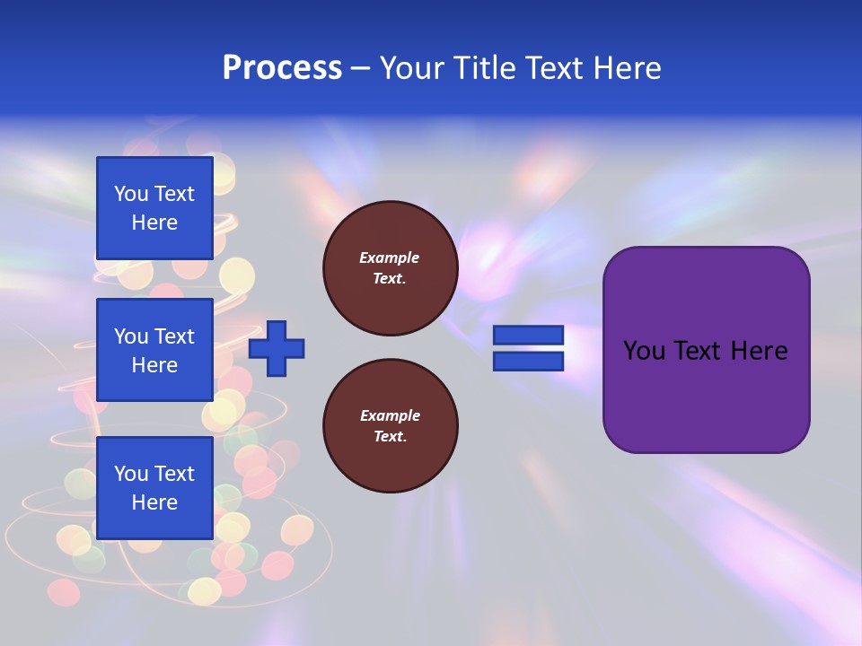 Christmas Card Home Sparkle PowerPoint Template