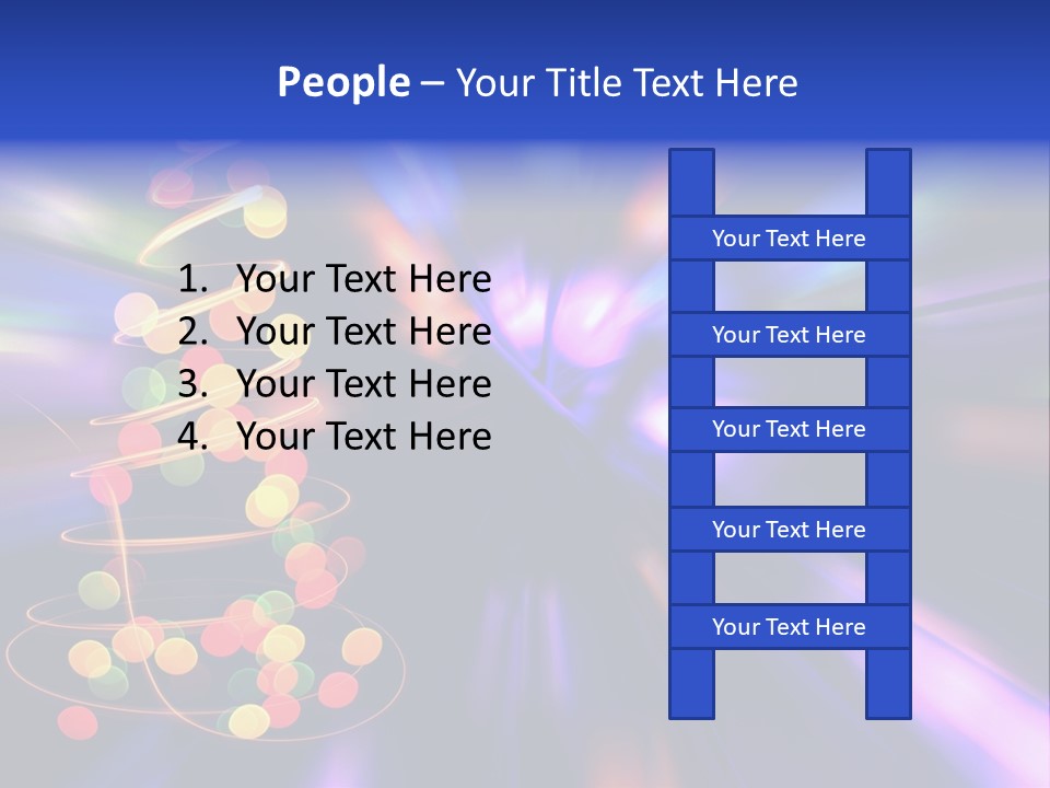 Christmas Card Home Sparkle PowerPoint Template