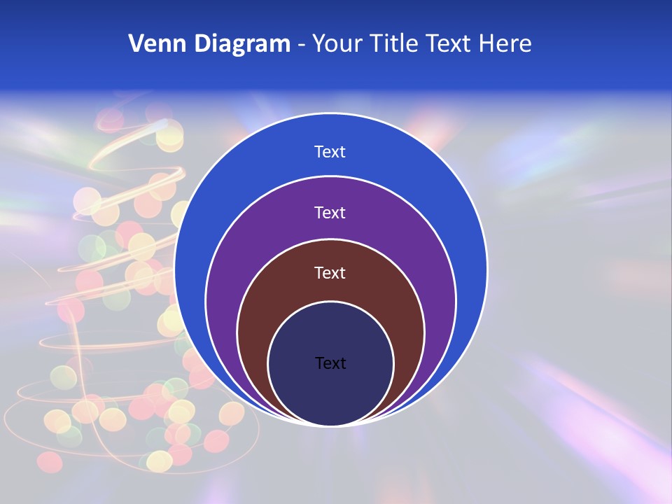 Christmas Card Home Sparkle PowerPoint Template