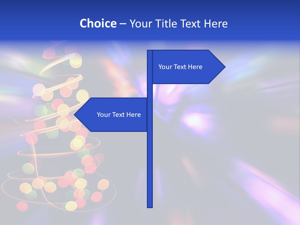 Christmas Card Home Sparkle PowerPoint Template