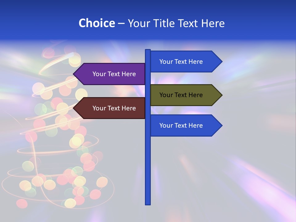 Christmas Card Home Sparkle PowerPoint Template