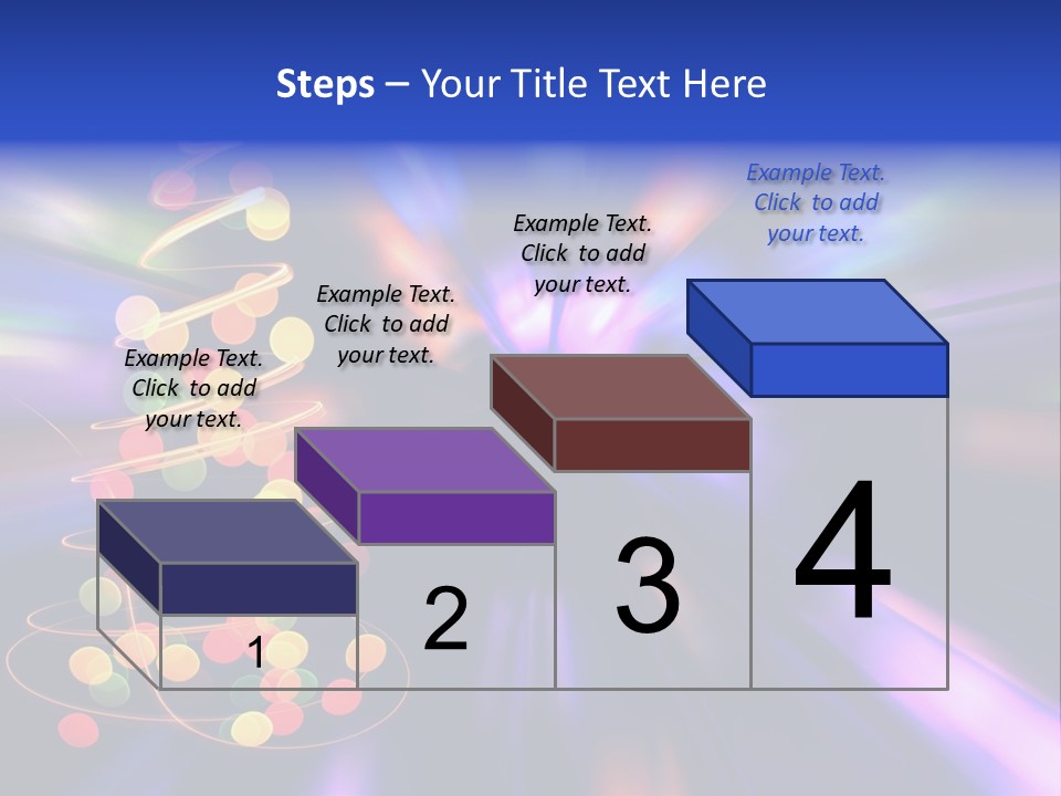 Christmas Card Home Sparkle PowerPoint Template