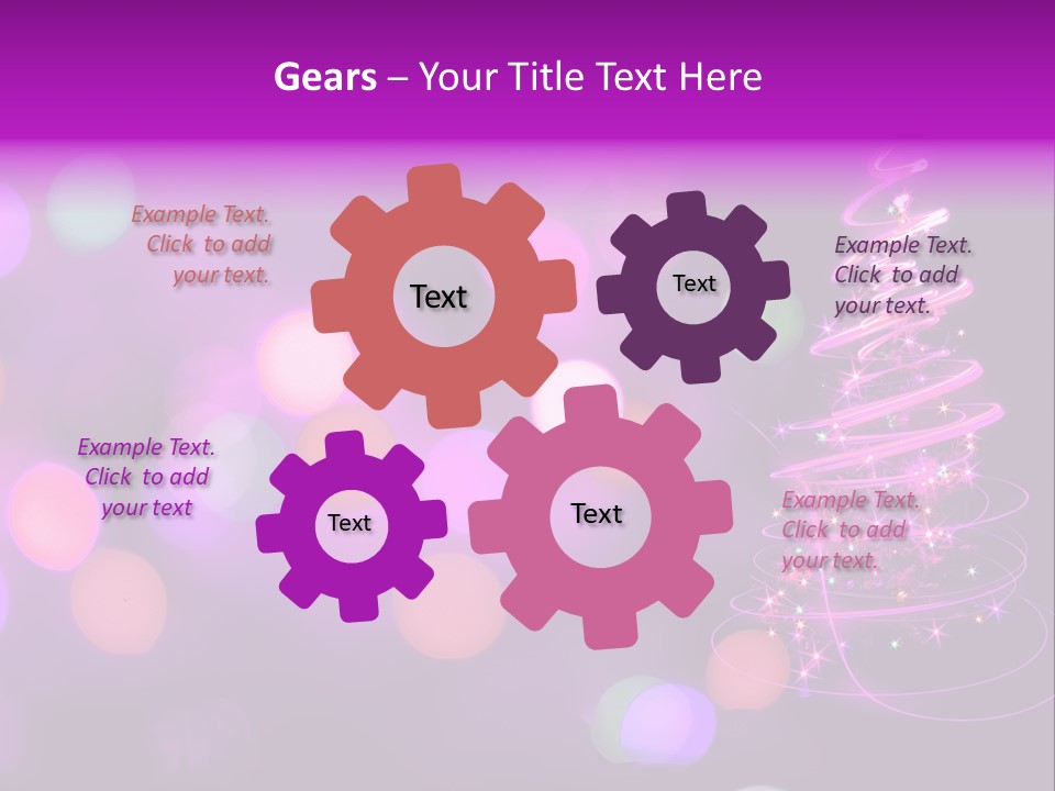 Gold Art Sparkle PowerPoint Template