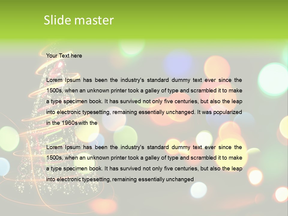 Star Sparkle Golden PowerPoint Template