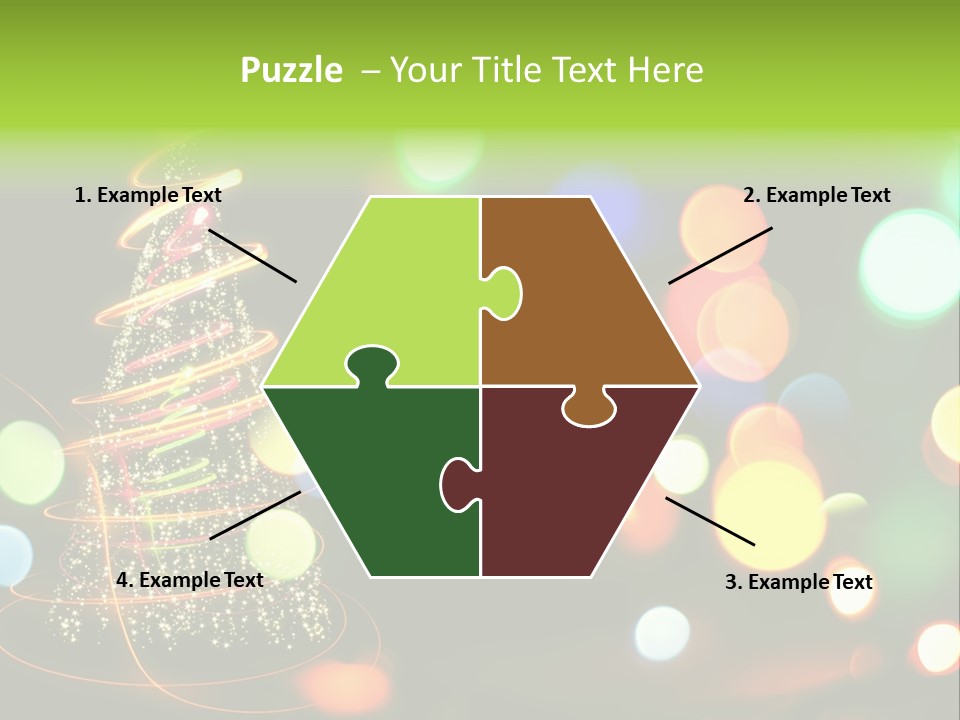 Star Sparkle Golden PowerPoint Template