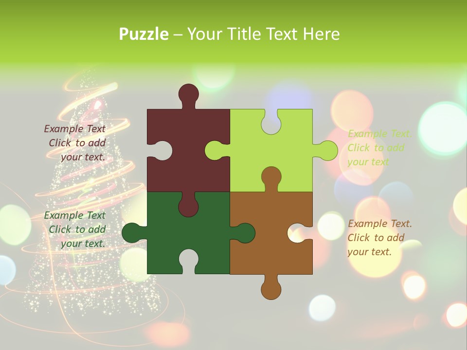 Star Sparkle Golden PowerPoint Template