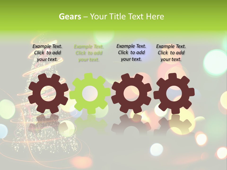 Star Sparkle Golden PowerPoint Template