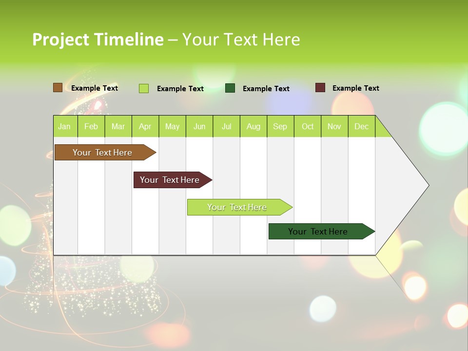 Star Sparkle Golden PowerPoint Template