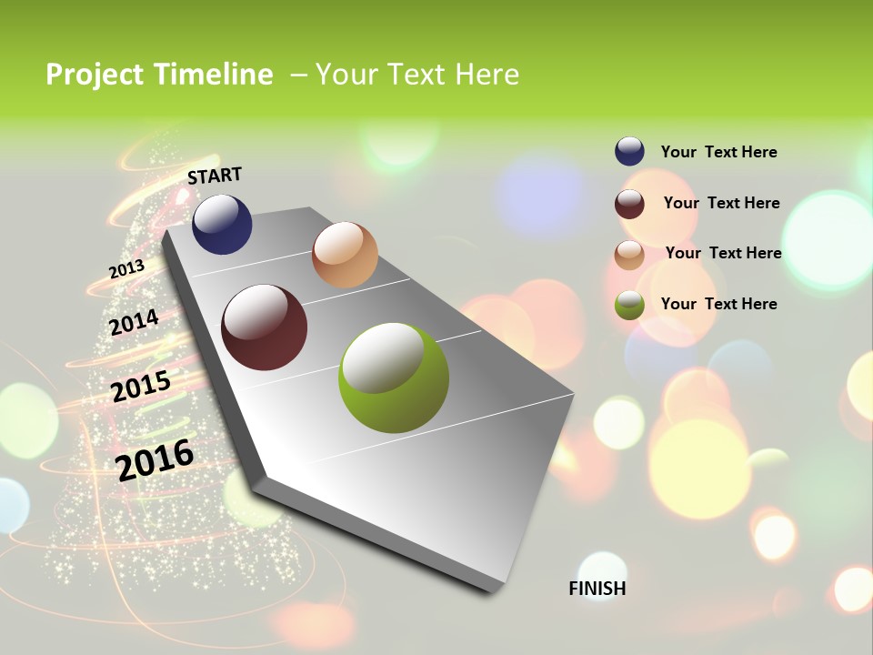 Star Sparkle Golden PowerPoint Template