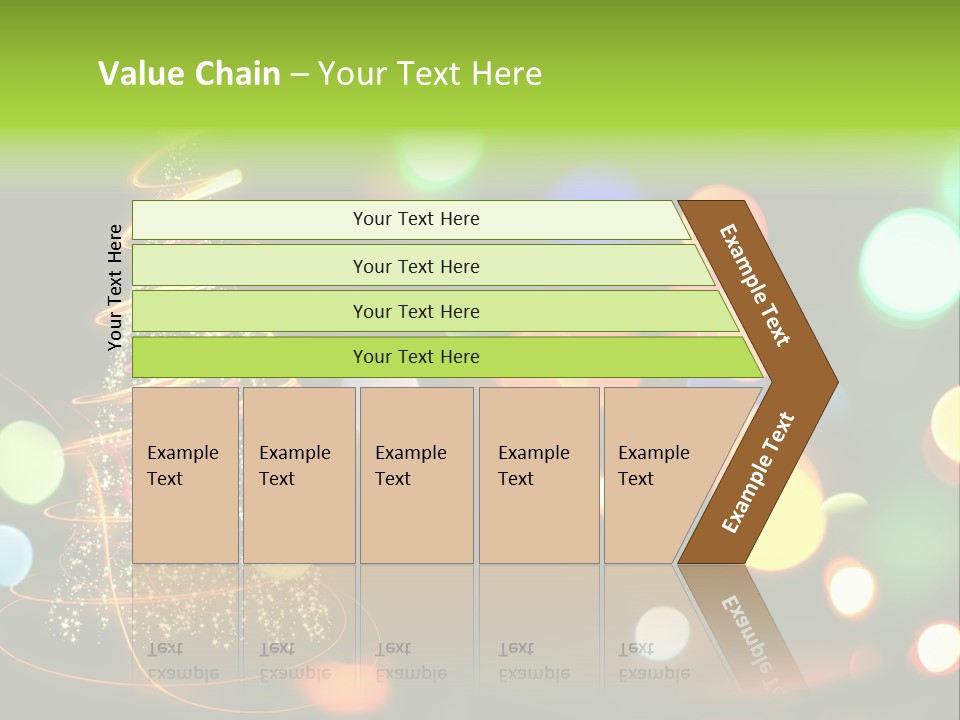 Star Sparkle Golden PowerPoint Template