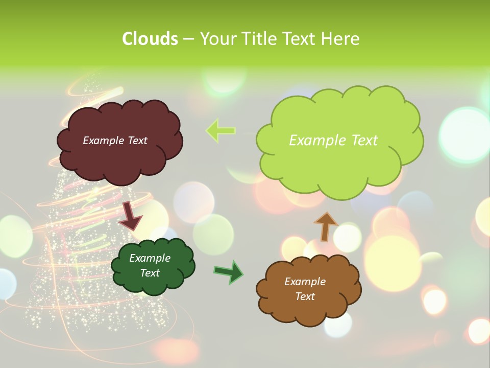 Star Sparkle Golden PowerPoint Template