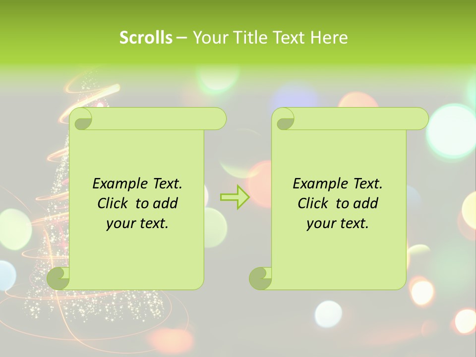 Star Sparkle Golden PowerPoint Template