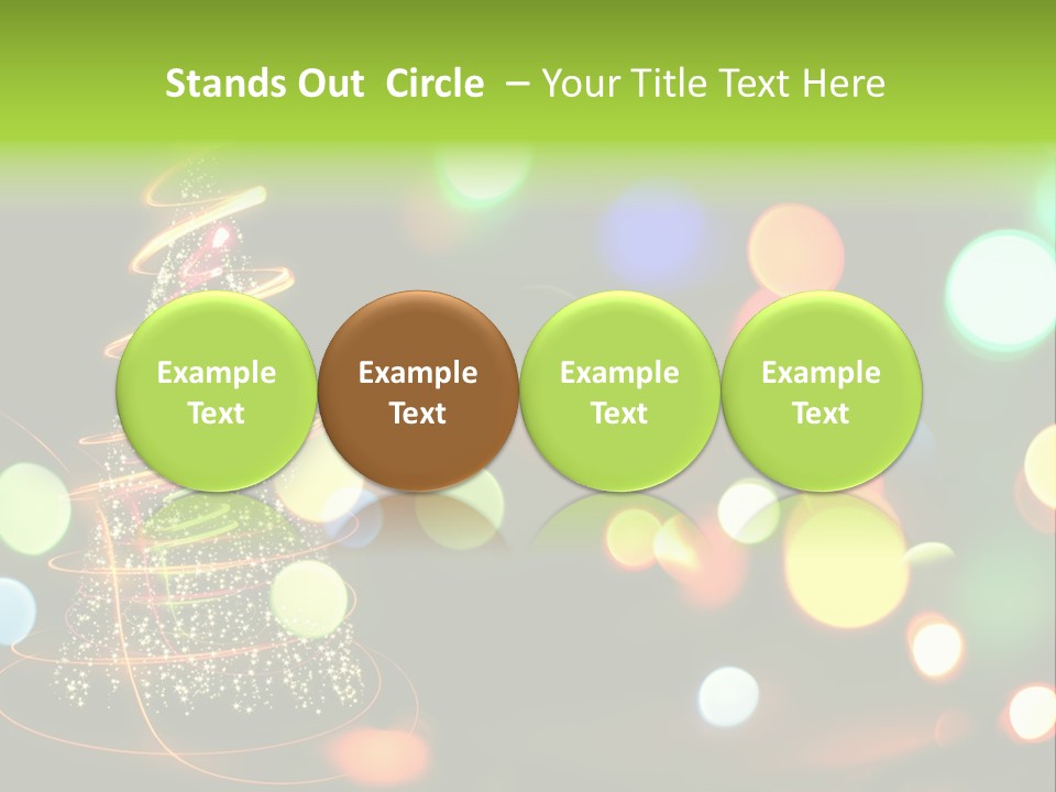 Star Sparkle Golden PowerPoint Template