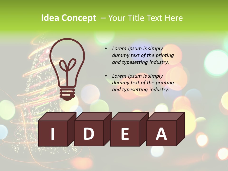 Star Sparkle Golden PowerPoint Template