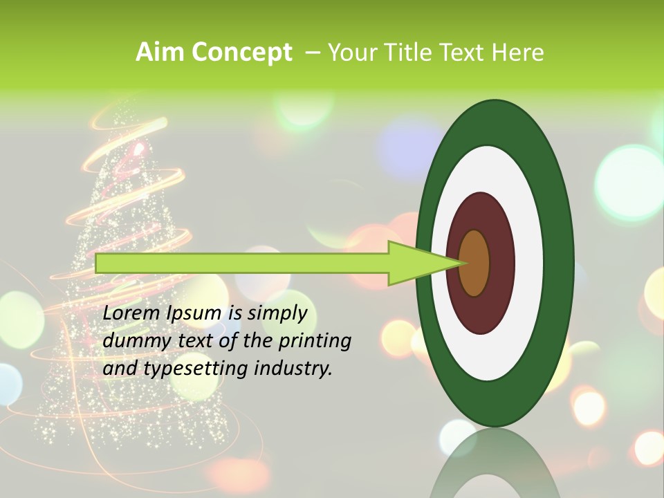 Star Sparkle Golden PowerPoint Template