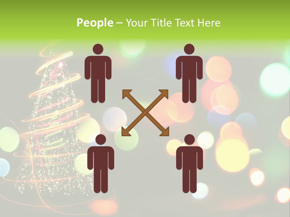 Star Sparkle Golden PowerPoint Template