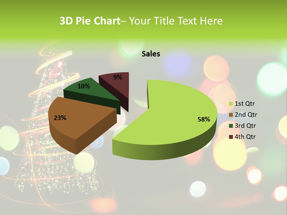 Star Sparkle Golden PowerPoint Template