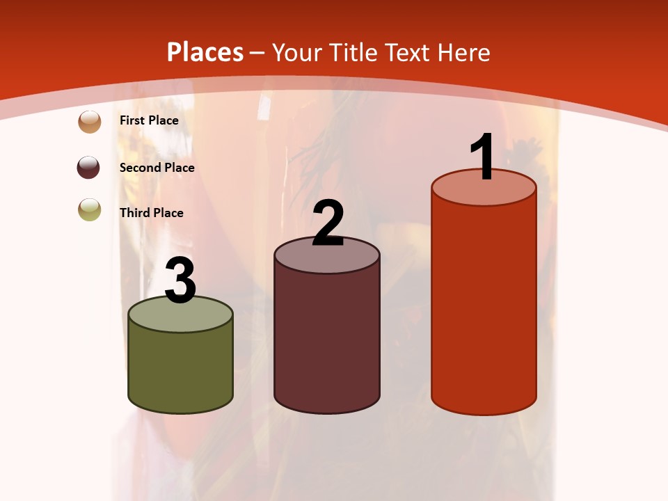 Tomatoes Clear Container PowerPoint Template